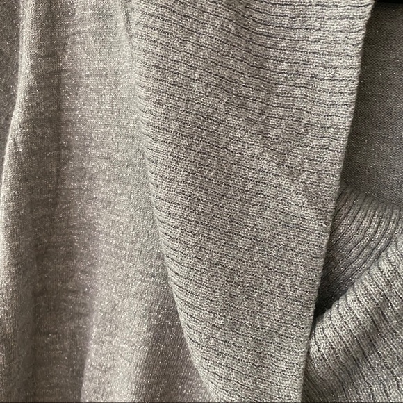 Silver Sparkle Cowl Neck Sweater - Picture 2 of 4